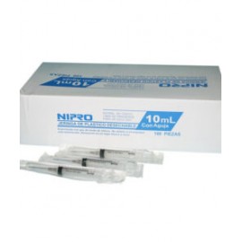 Jeringa Desechable Nipro 10ml c/100pz