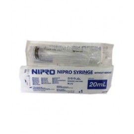 Jeringa Desechable Nipro 20ml c/50 pzs