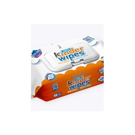 Toallitas Humedas Kinder Wipes Caja c/12 paq de 90pz c/u