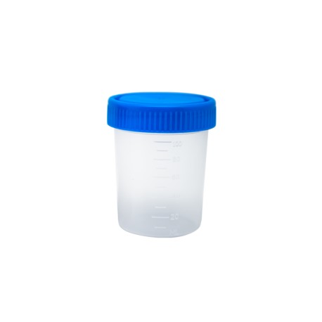 Vaso Recolector Tapa Azul Esteril caja c/450pzs